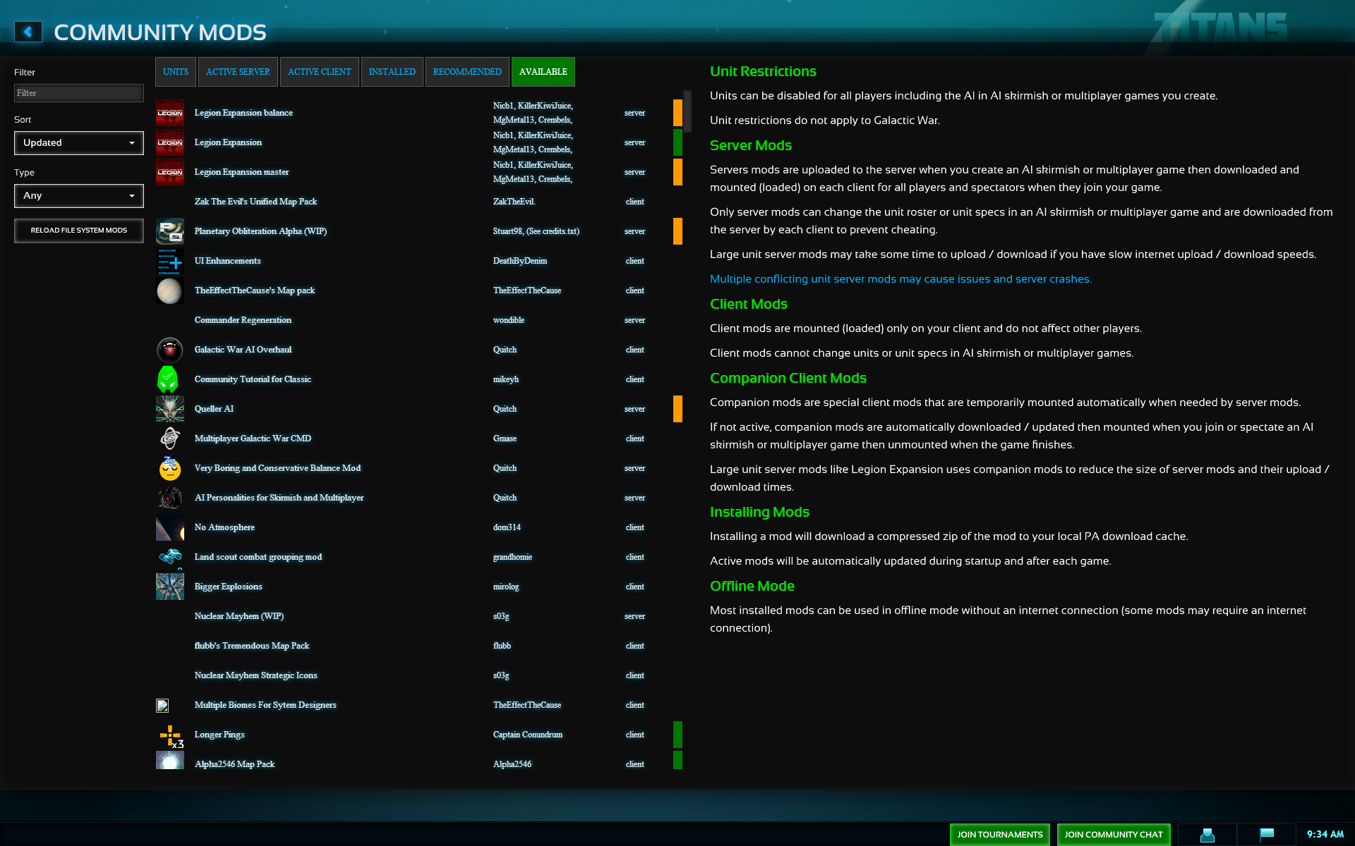 best planetary annihilation mods